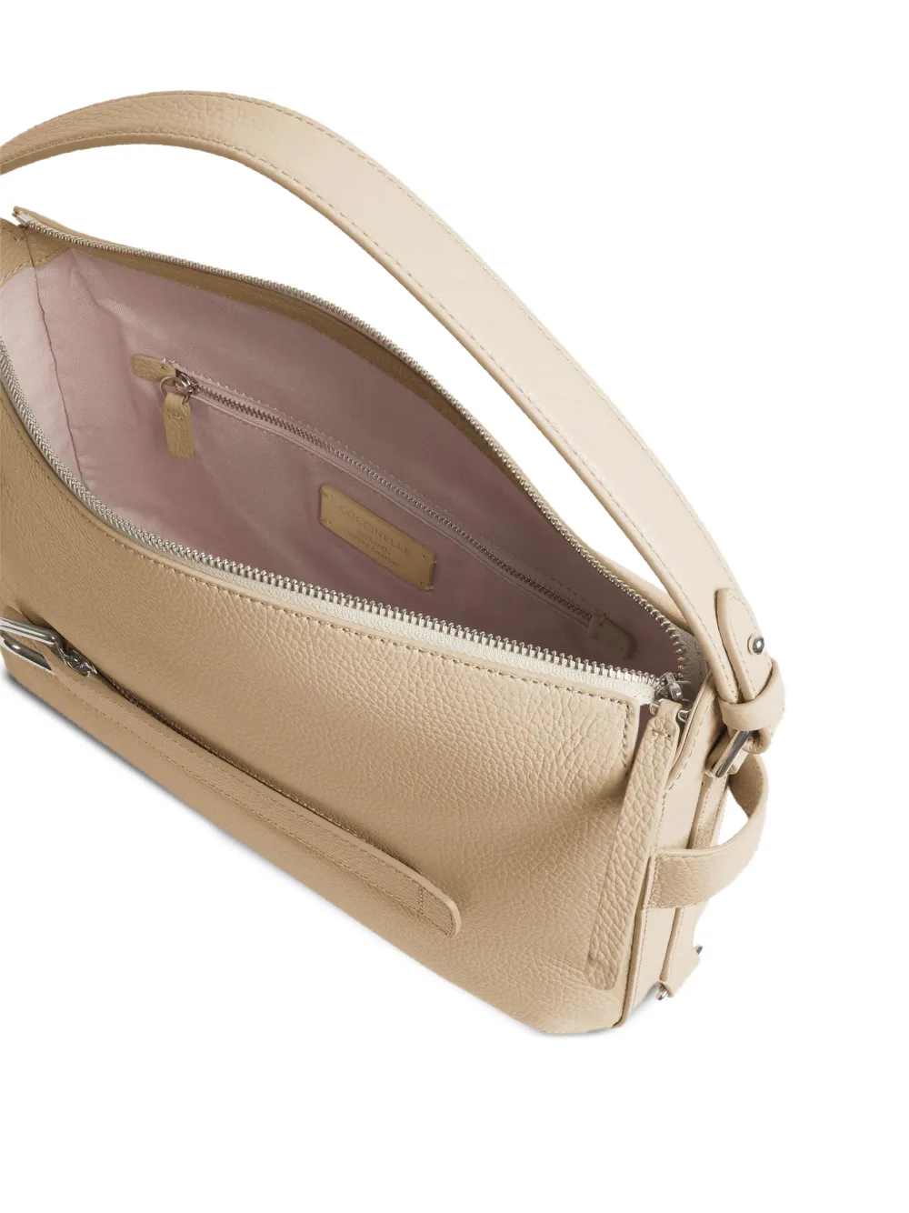 Coccinelle Leren shopper Beige