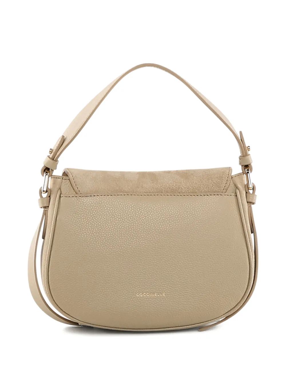 Coccinelle small buckle-detail shoulder bag - Beige