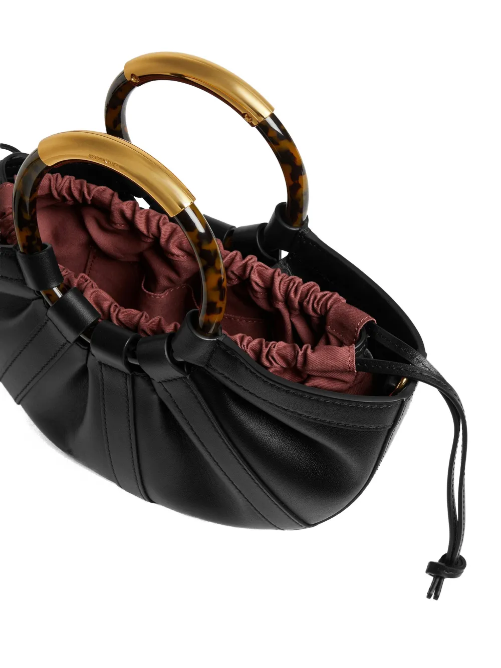 Coccinelle Shel medium shopper met ronde handgreep Zwart