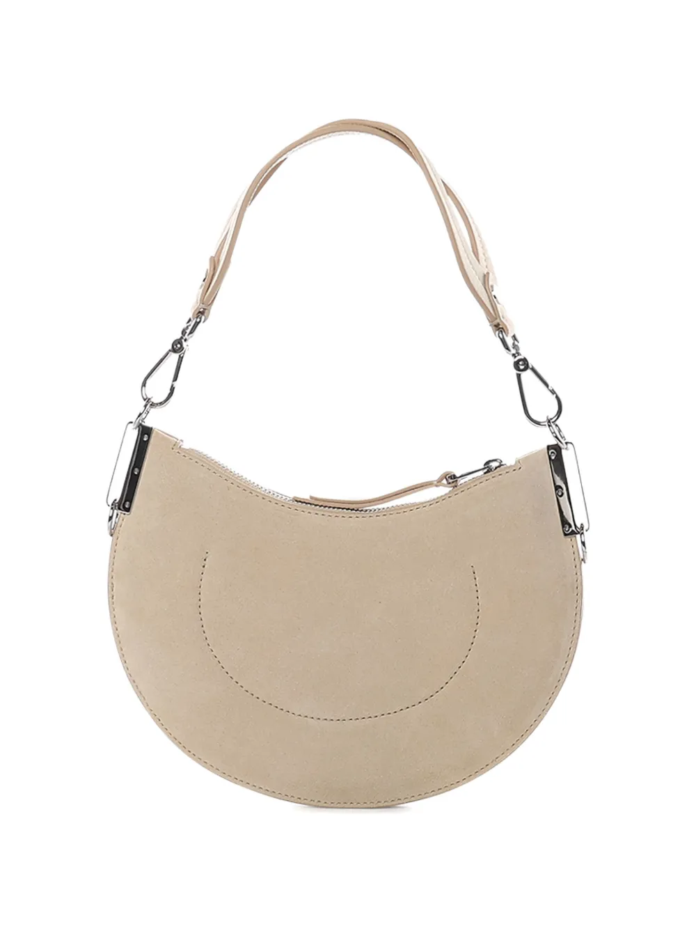 Coccinelle small leather shoulder bag - Beige