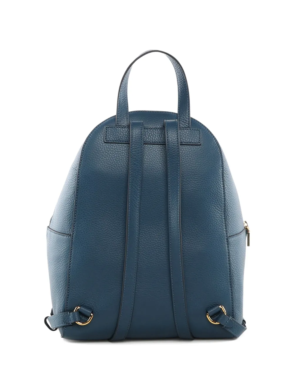 Coccinelle front-pocket leather backpack - Blauw