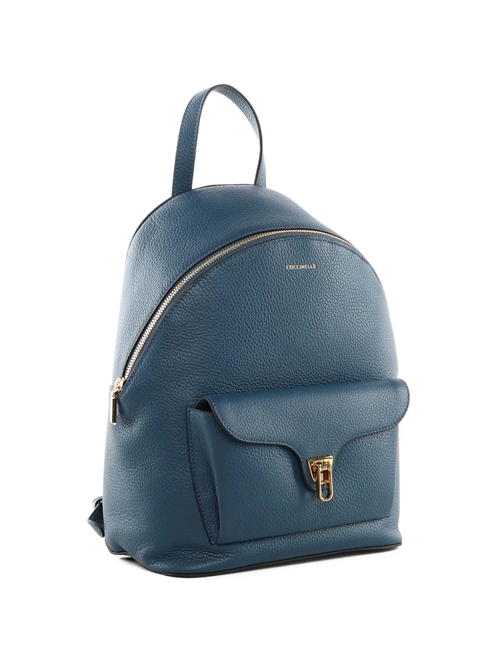 Front-Pocket Leather Backpack