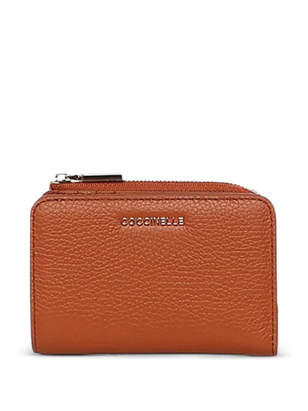 Coccinelle zip leather wallet - Marrone