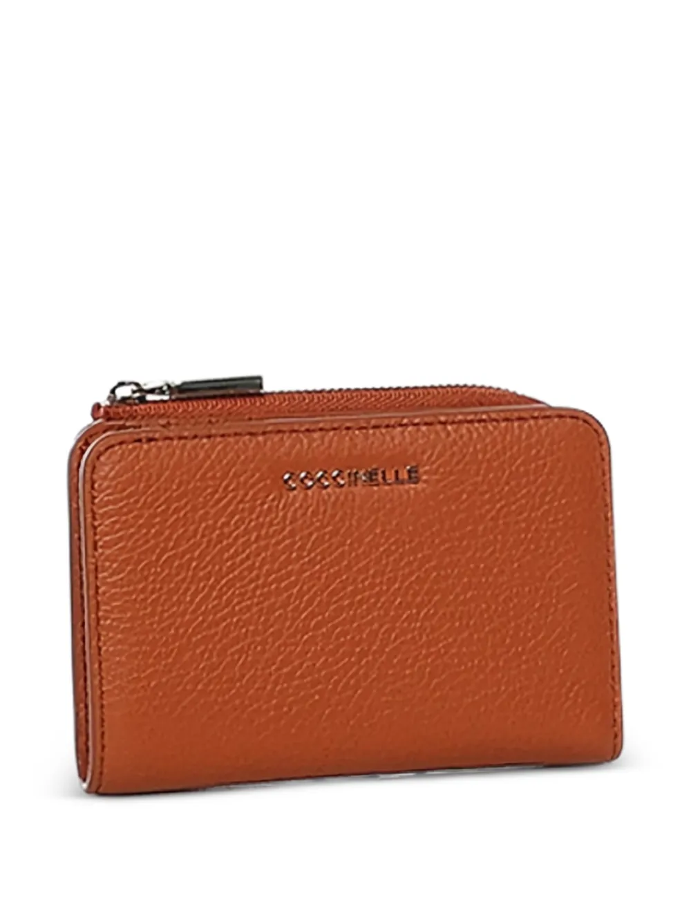  Coccinelle Zip Leather Wallet - Brown 