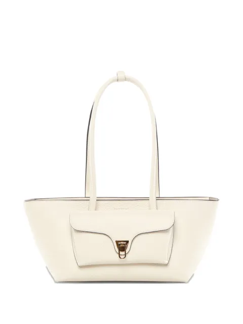 Coccinelle flap leather tote bag