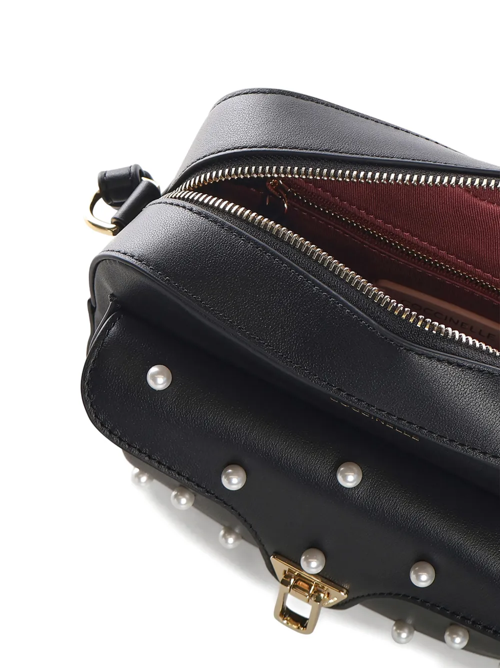 Pearl-Embellished Shoulder Bag