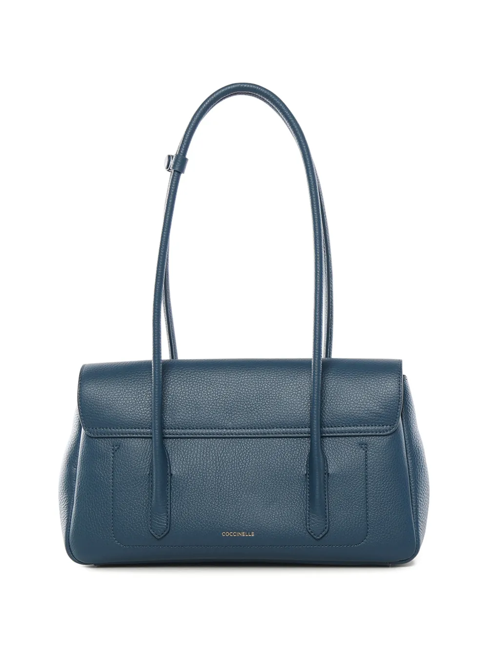 Coccinelle turnlock leather shoulder bag - Blauw