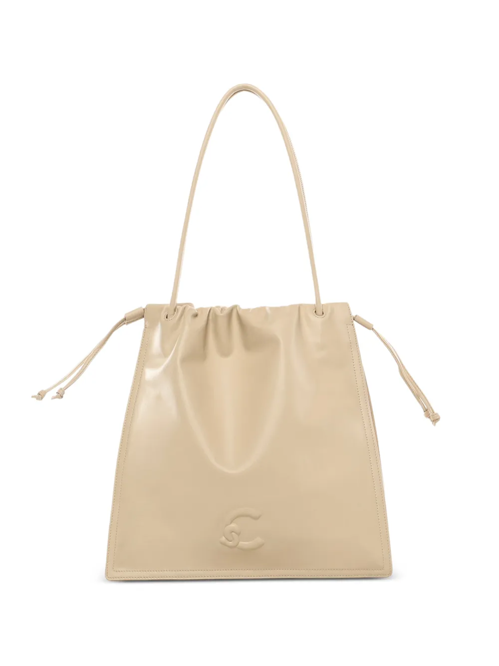 Coccinelle large Dulse drawstring-fastening tote bag - Toni neutri