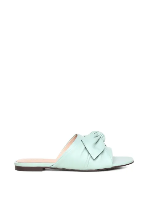 Coccinelle bow-detail leather flat sandals