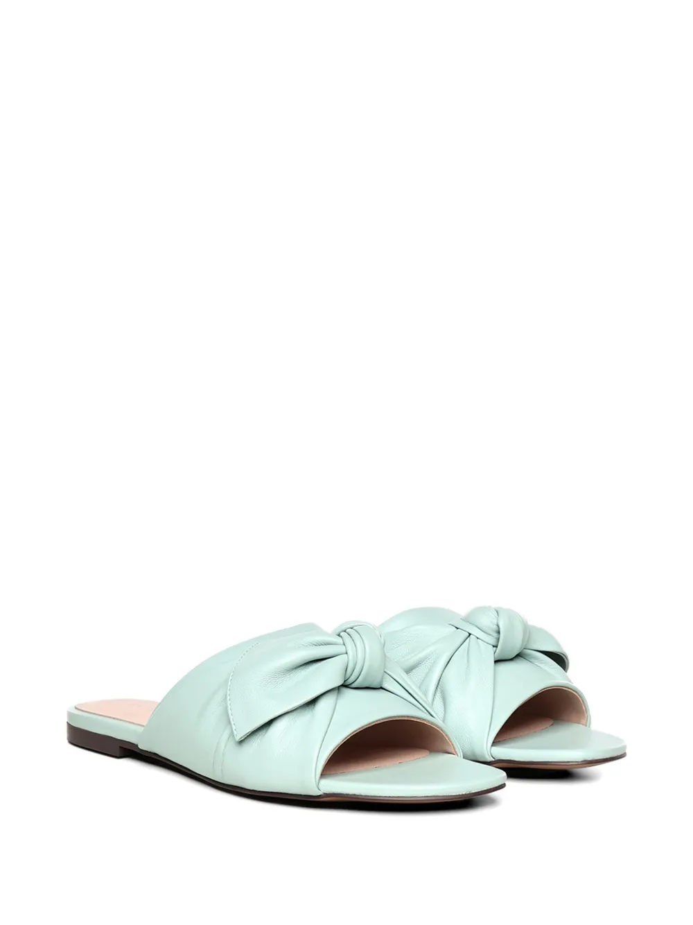 Coccinelle Leren sandalen met strikdetail Groen