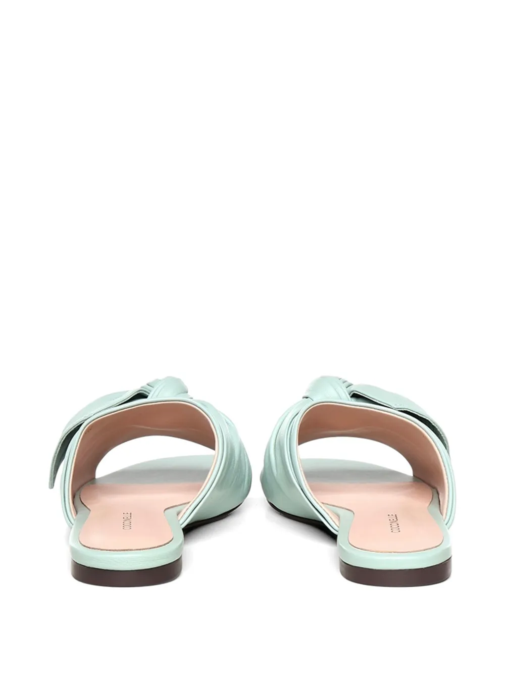 Coccinelle Leren sandalen met strikdetail Groen