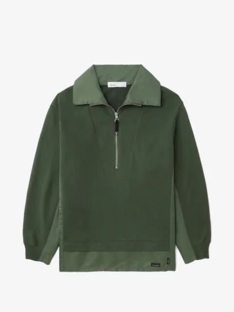 Toga half-zip panelled sweatshirt