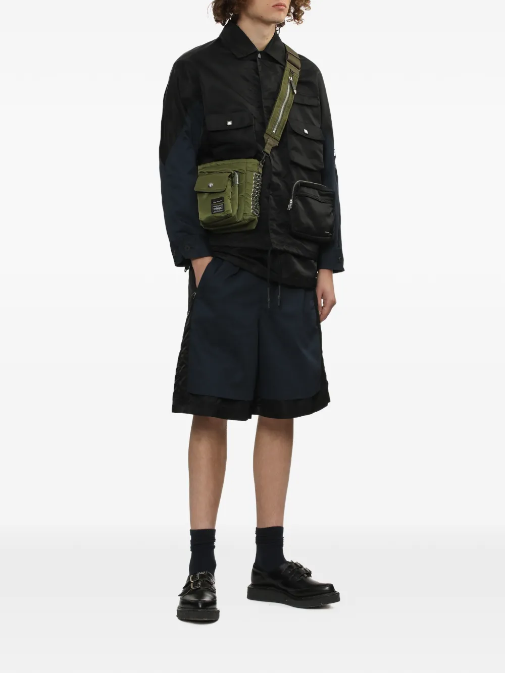 Toga pocket-chain messenger bag - Groen