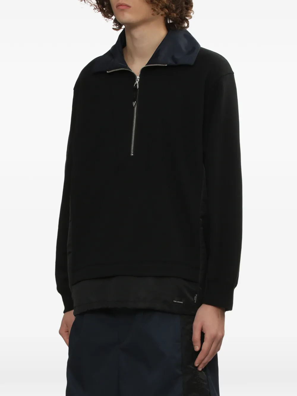  Toga Felpa Con Mezza Zip - Nero 