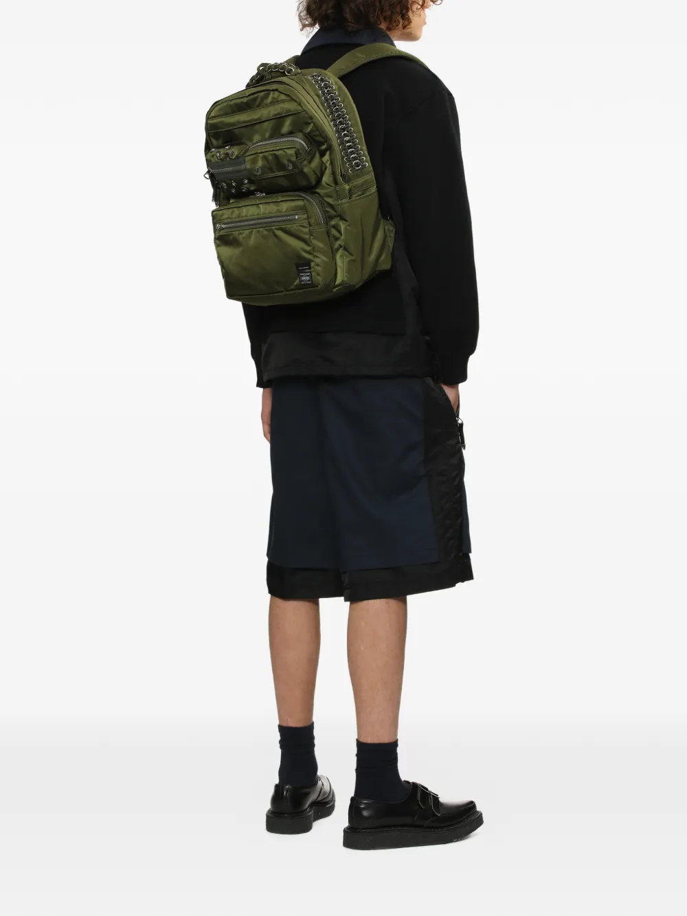 Toga stud-embellished backpack - Groen