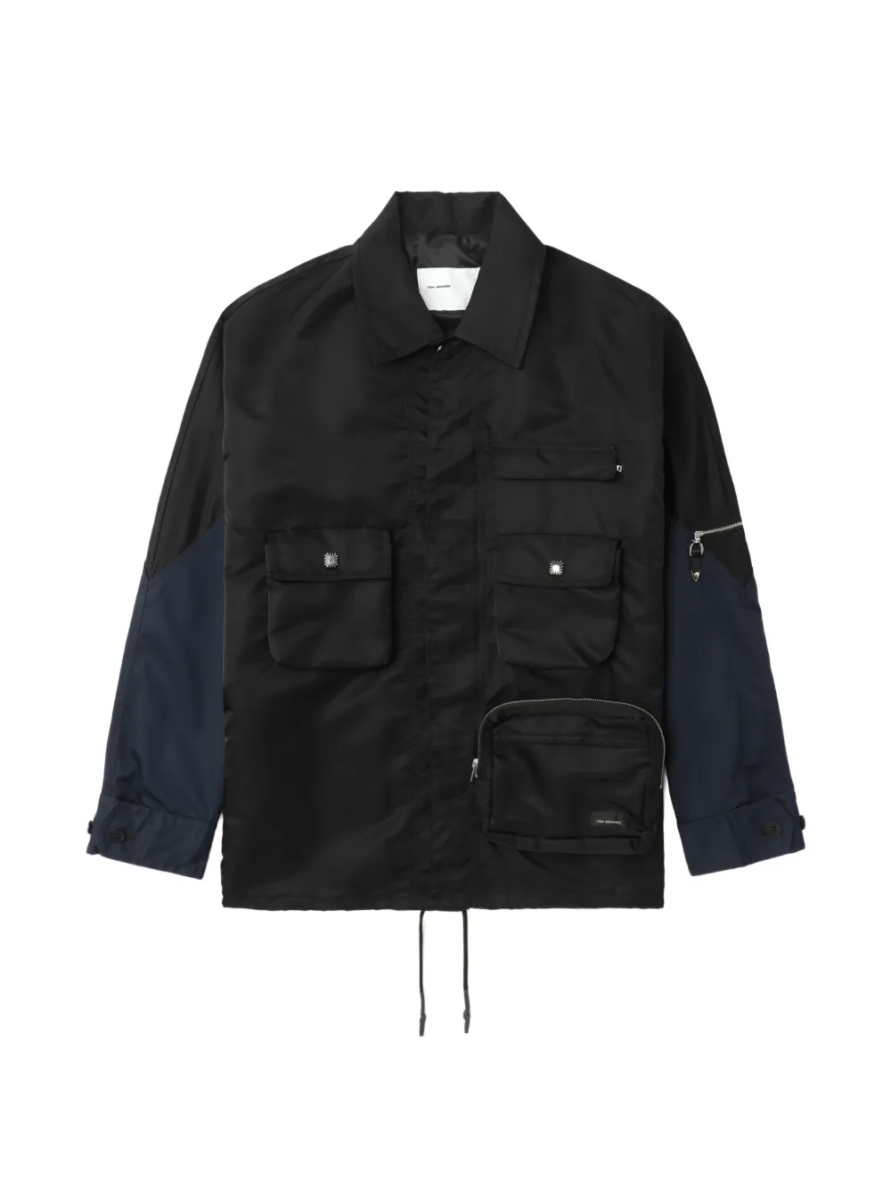 Toga multi-pocket colour-block jacket - Nero