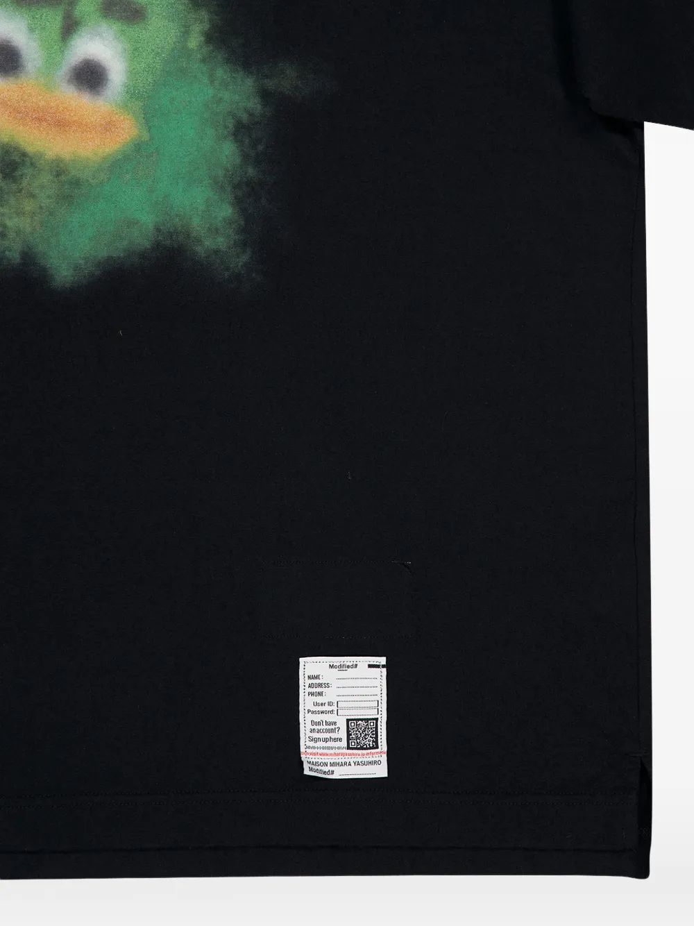 Maison MIHARA YASUHIRO Leon T-shirt met print Zwart