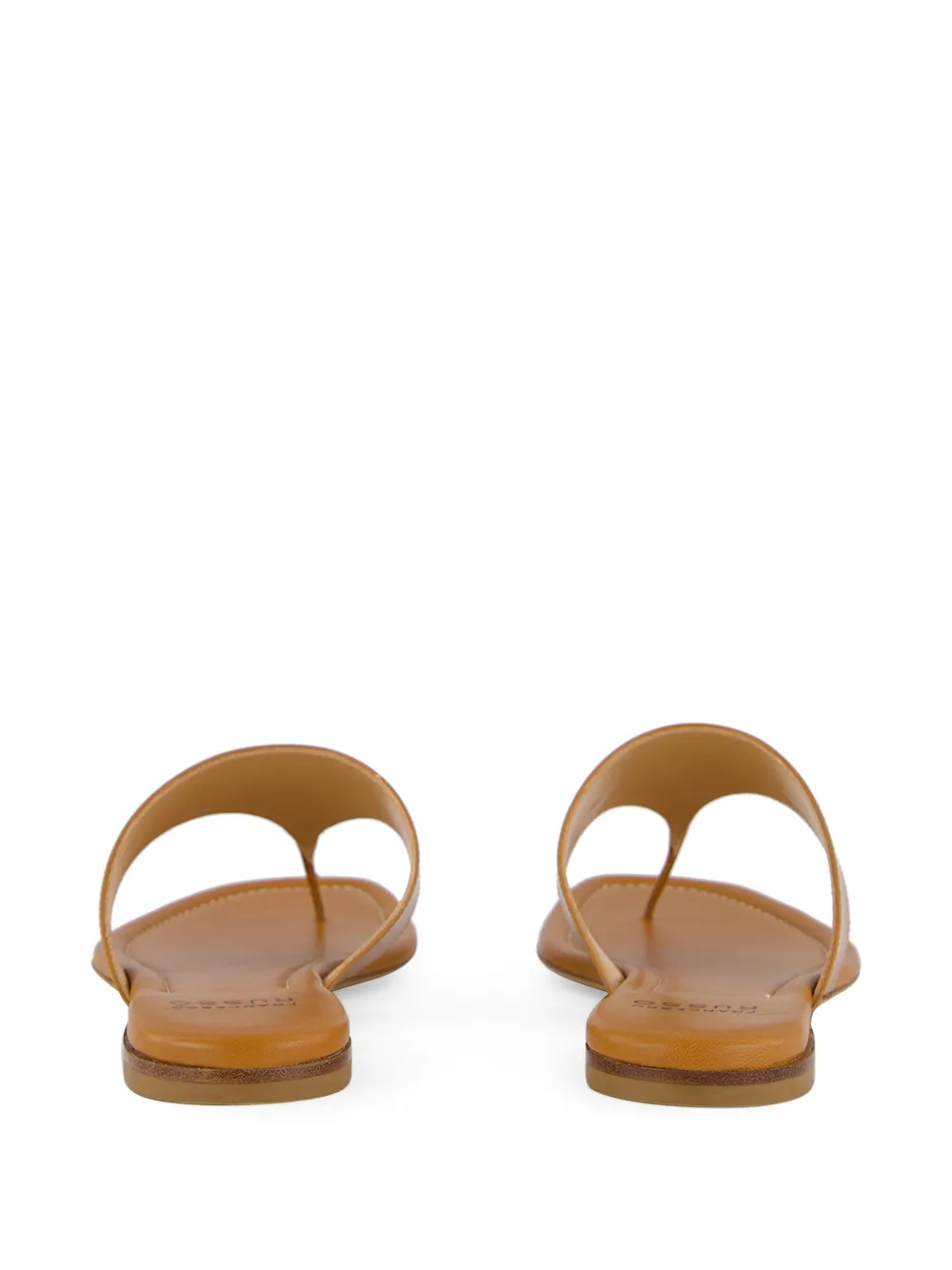 Francesco Russo leather flat sandals Bruin