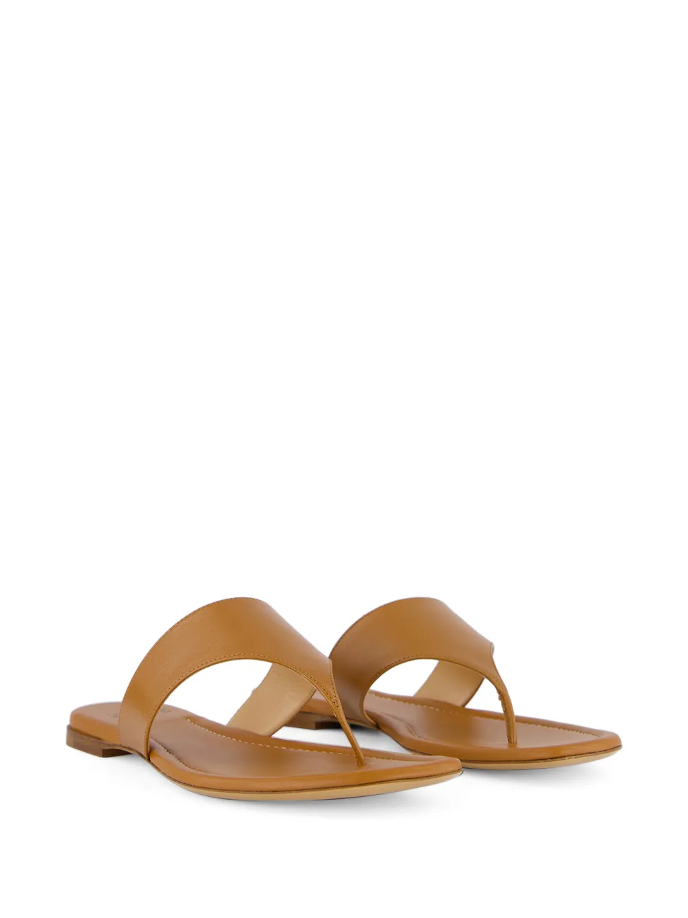 Francesco Russo leather flat sandals Bruin
