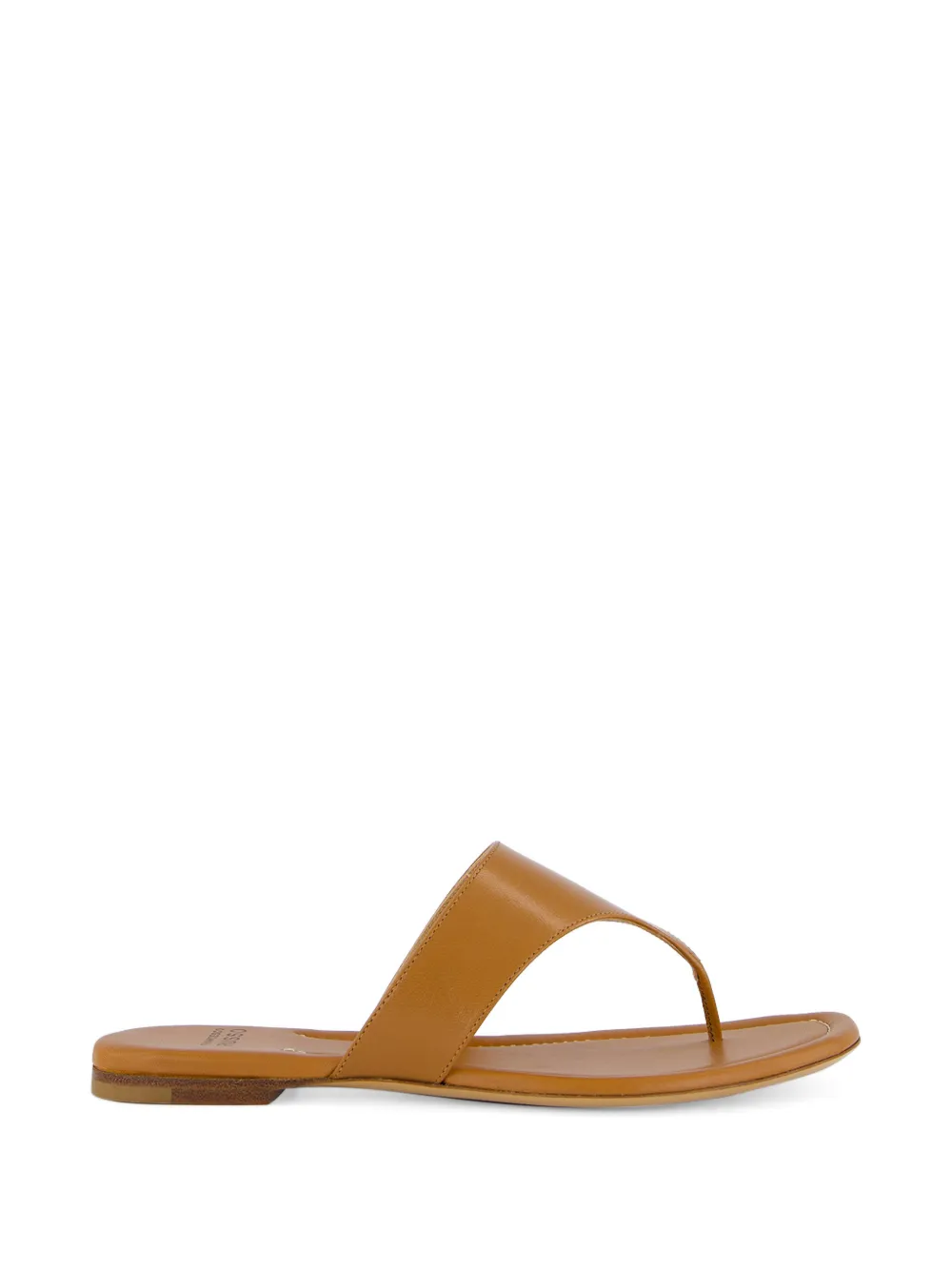 Francesco Russo leather flat sandals Bruin
