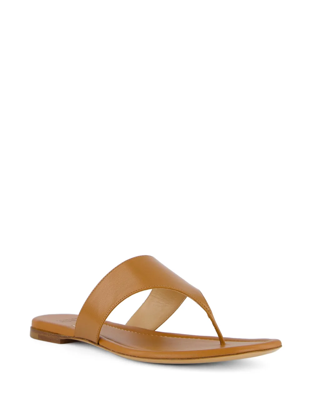 Francesco Russo leather flat sandals Bruin