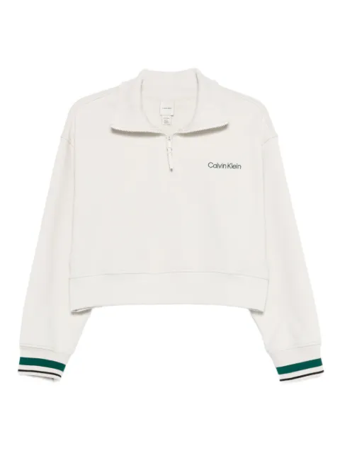 Calvin Klein Gerippte Sweatshirtjacke
