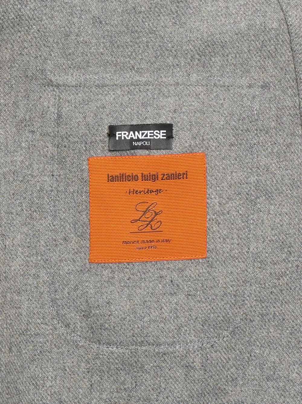  Franzese Collection Button Patch-pocket Jacket - Grey 