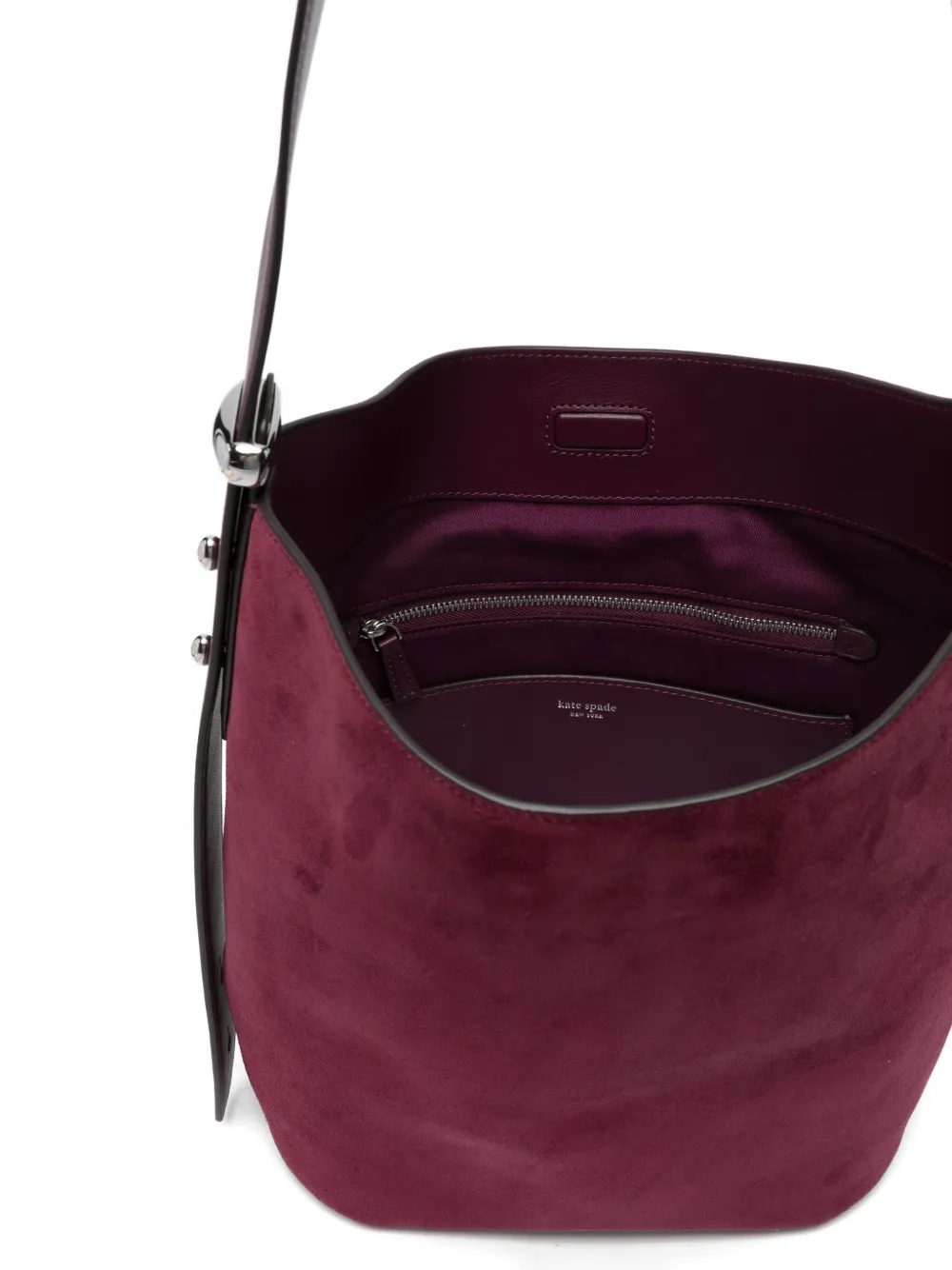 Kate Spade Halo suède bucket-tas Paars