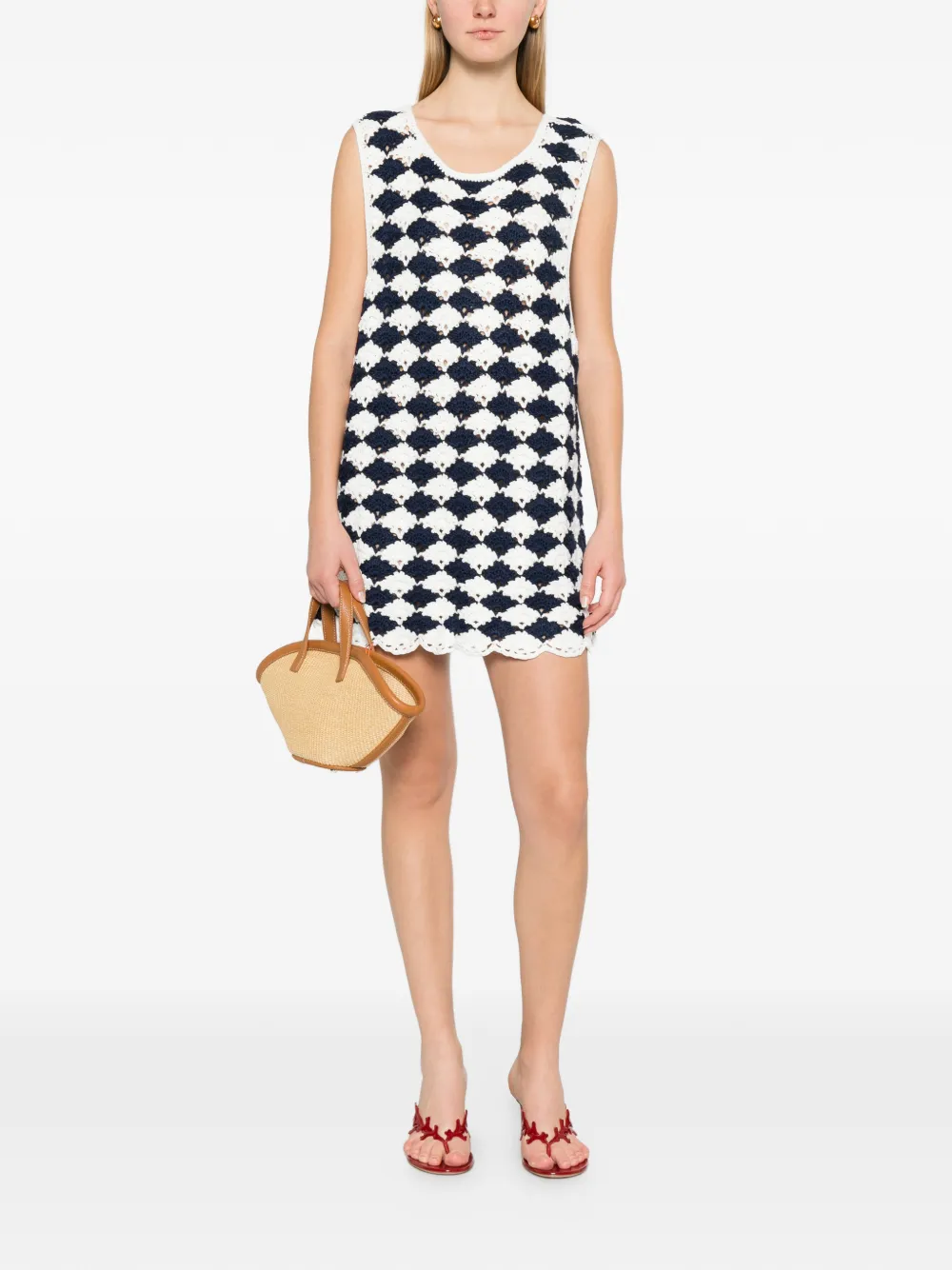 FARM Rio knitted dress - Blauw