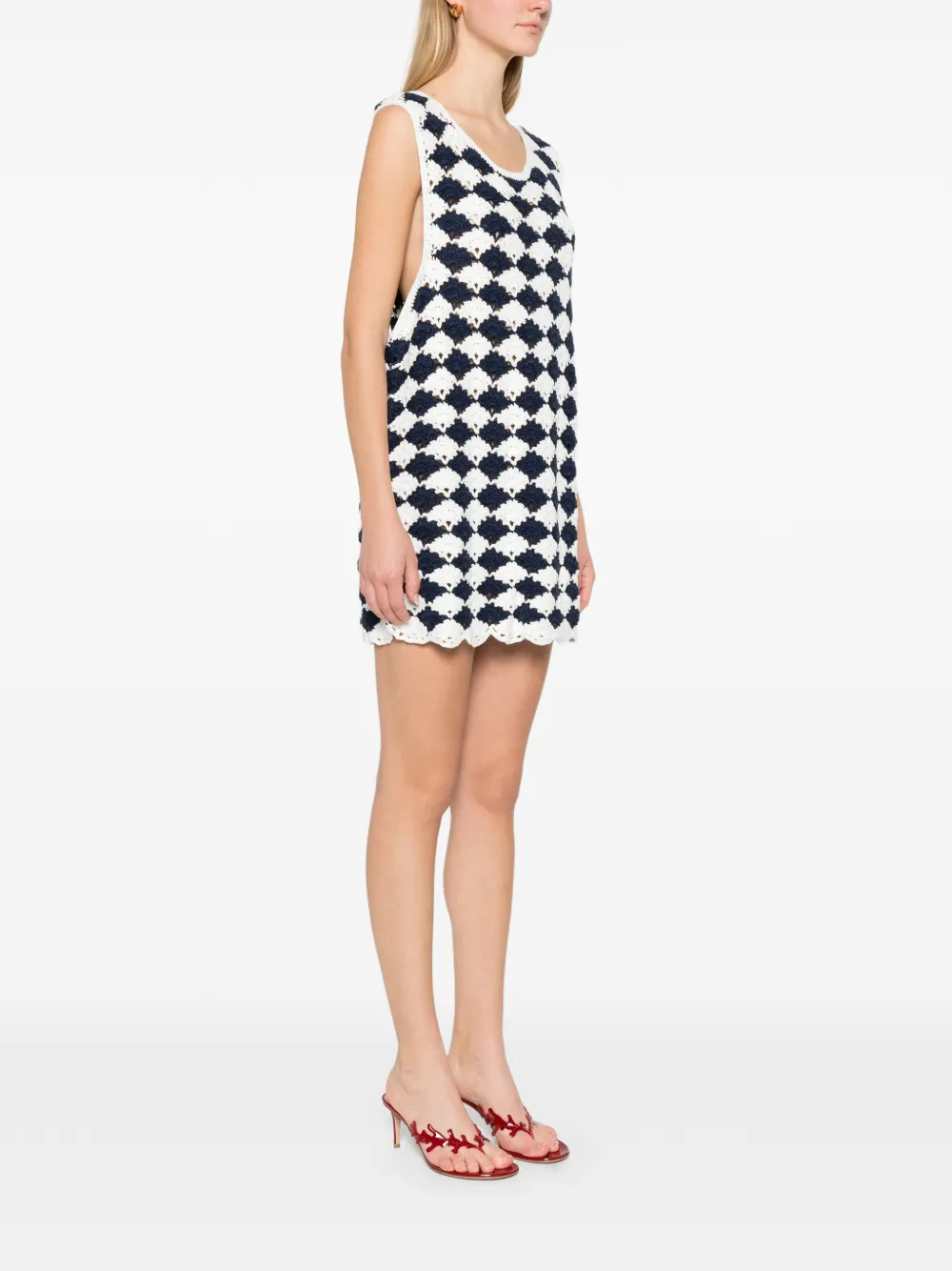  Farm Rio Knitted Dress - Blue 