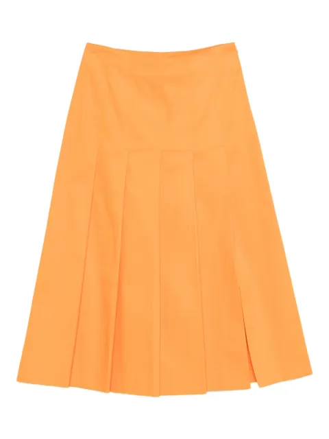 DRHOPE pleated slit skirt