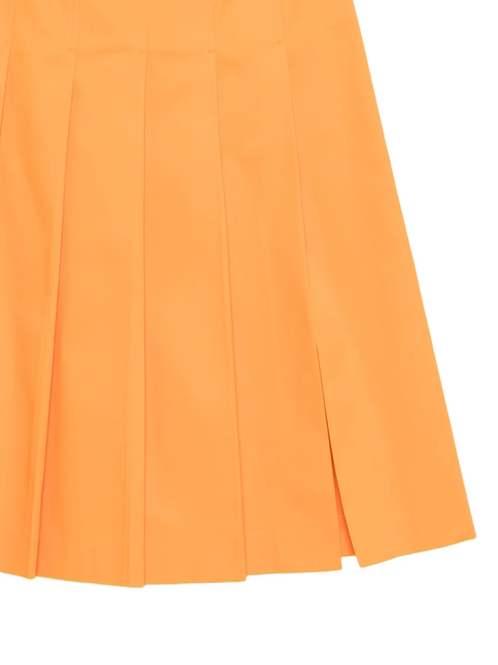 Pleated Slit Skirt