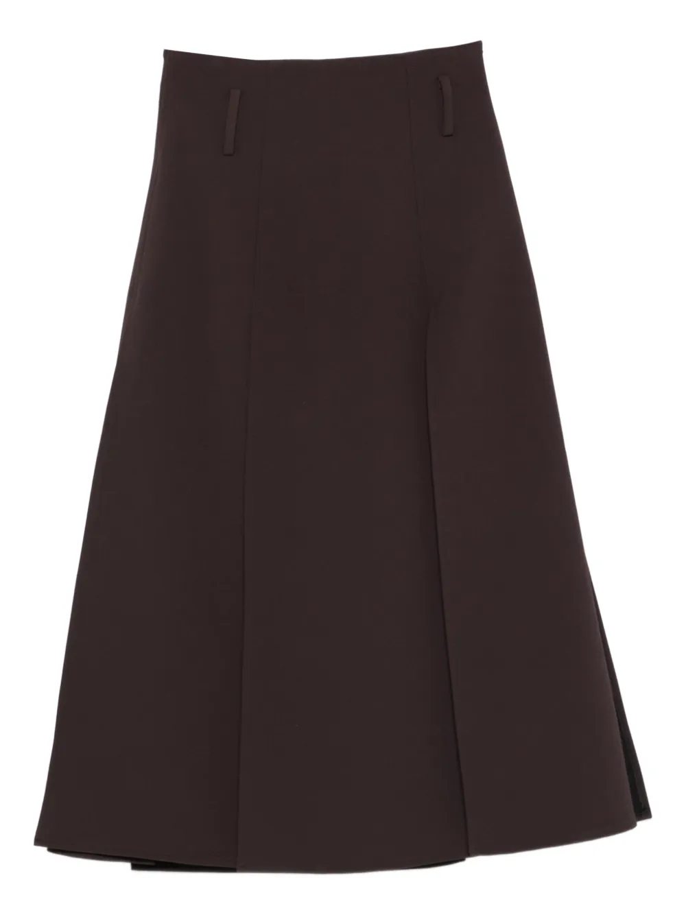 Drhope Dark Brown Midi Skirt