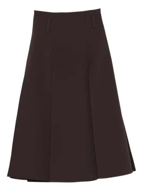 DRHOPE dark brown midi  skirt