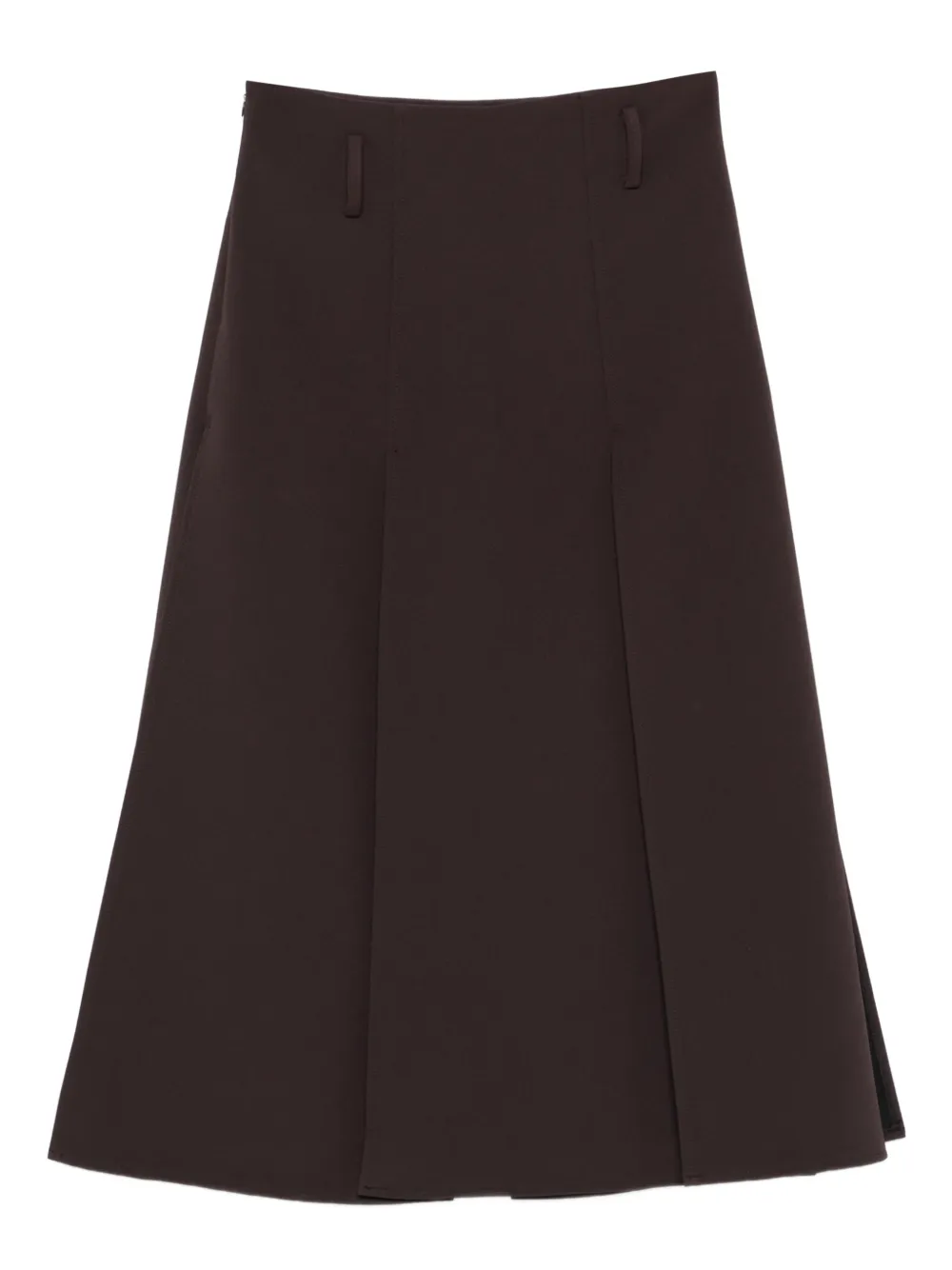 DRHOPE dark brown midi skirt - Bruin
