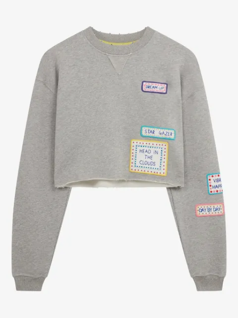 Mira Mikati sudadera con detalle de parche