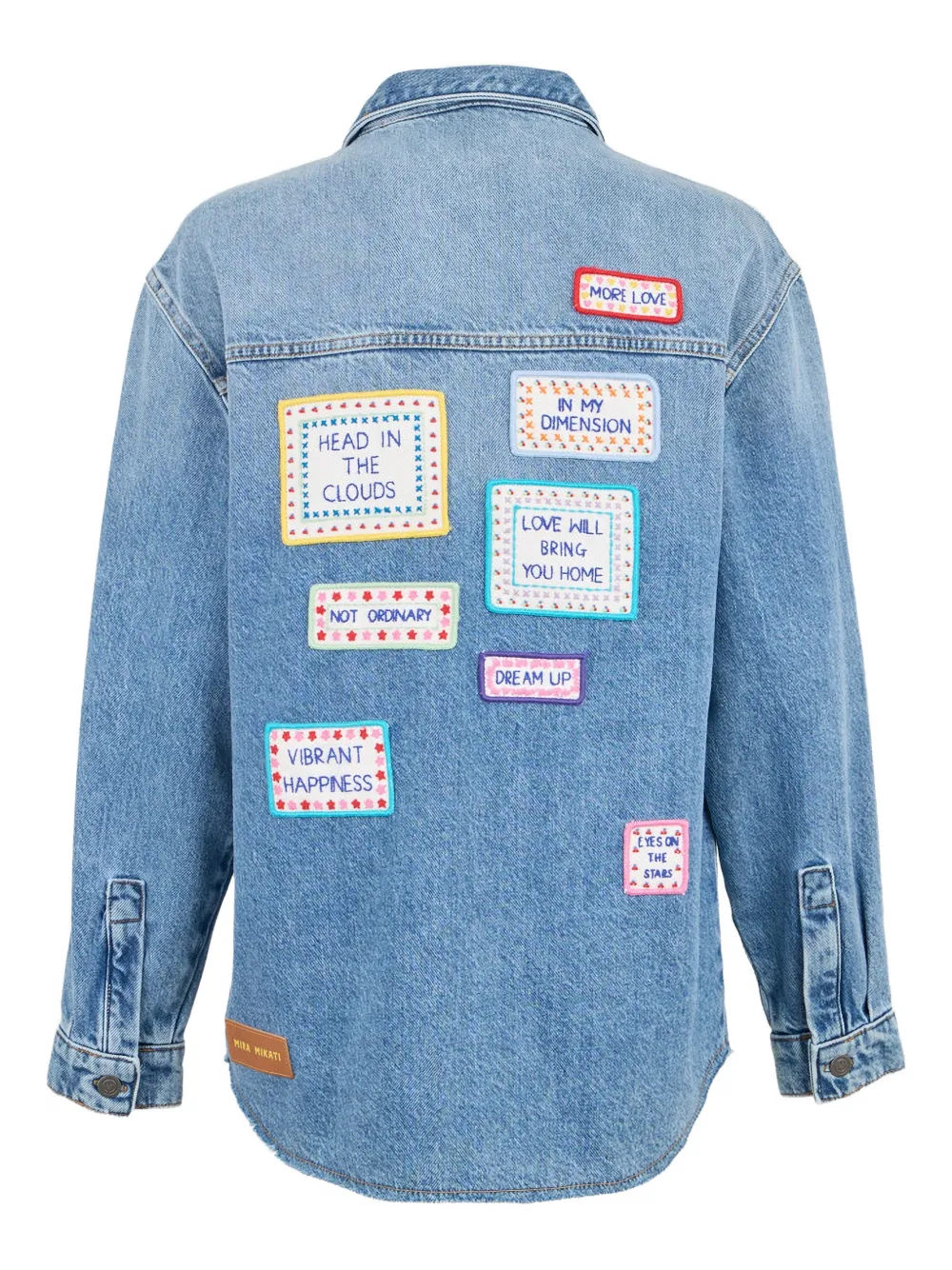Mira Mikati Overhemd met patchdetail - Blauw