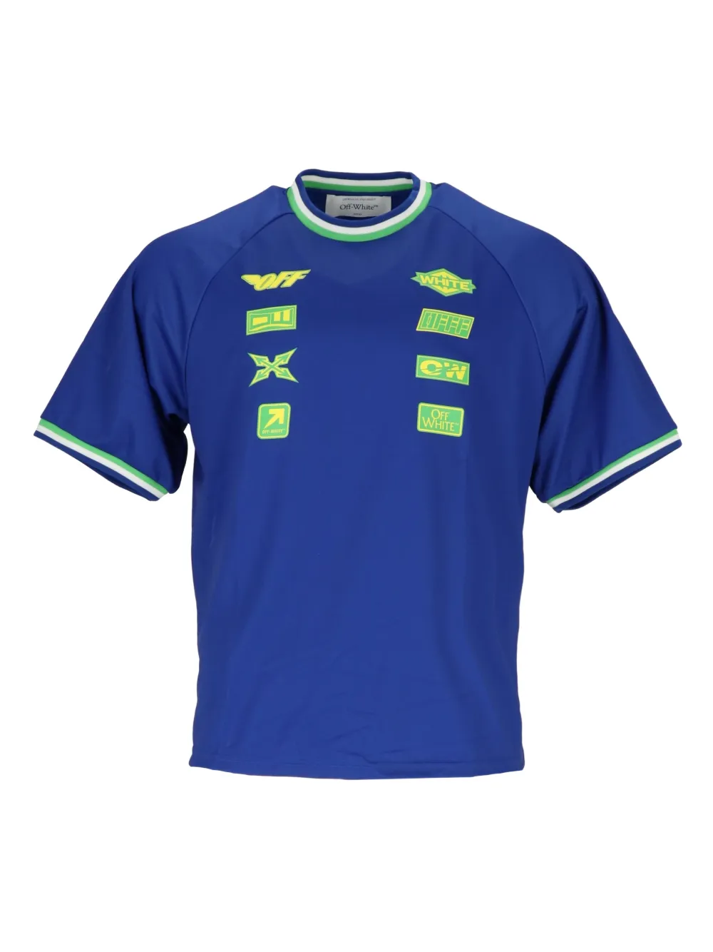 Off-White multi-patch T-shirt | Blue | Image 1