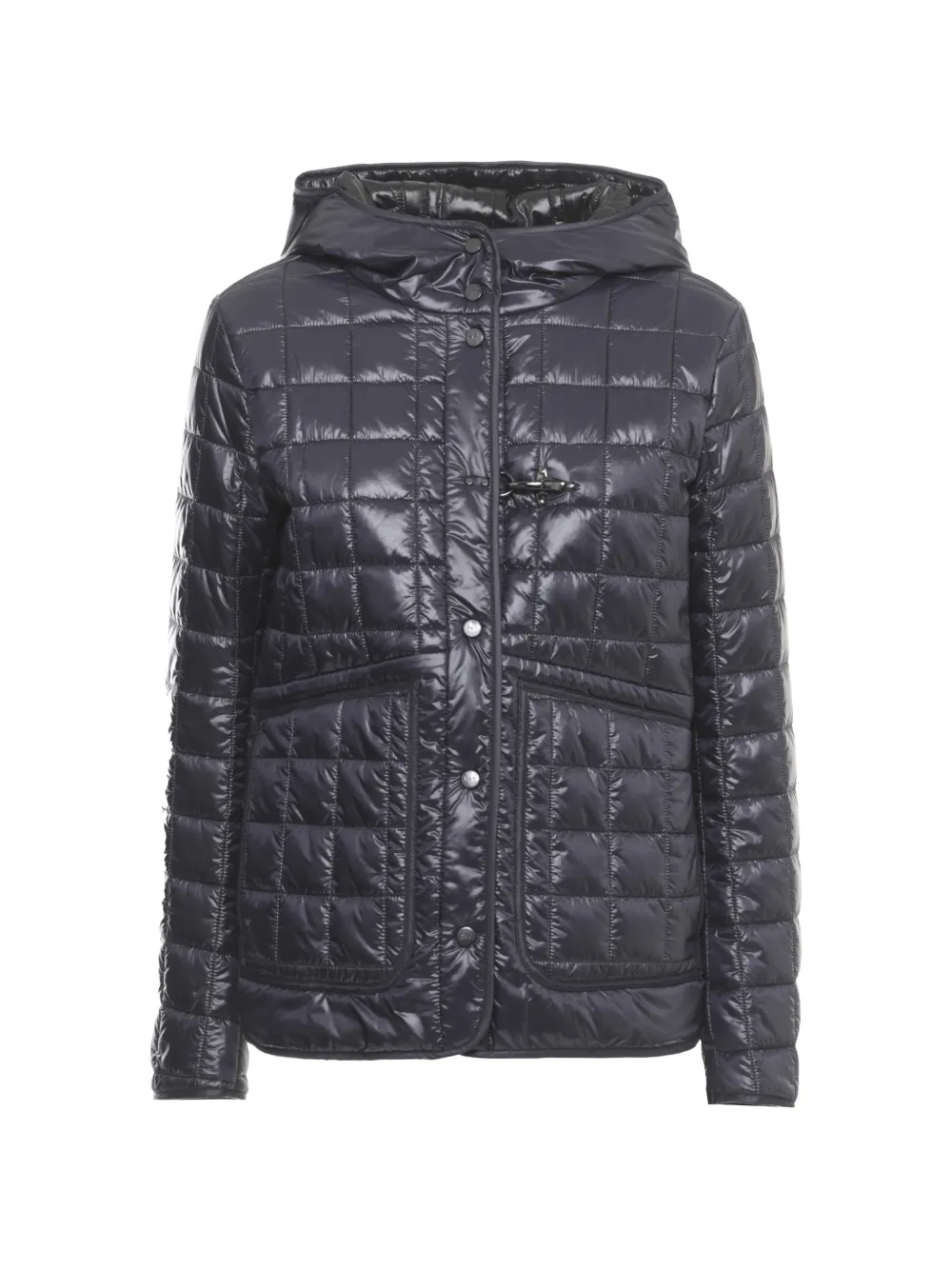 Fay quilted hooded puffer jacket - Grigio