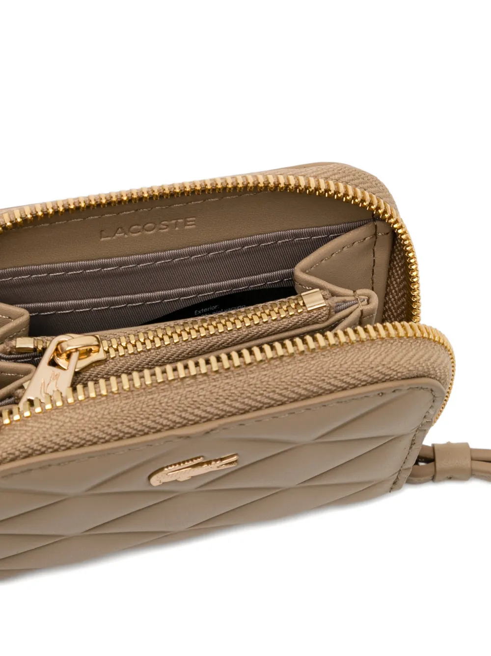  Lacoste Cartera Crocodelle Pequeña - Neutro 