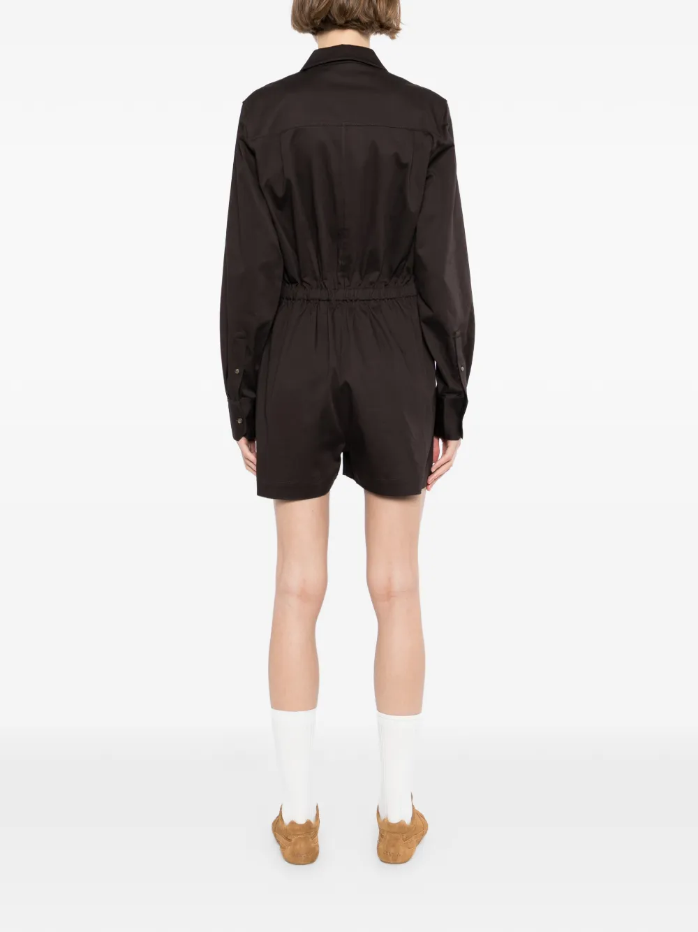 Lacoste Playsuit met polokraag Bruin