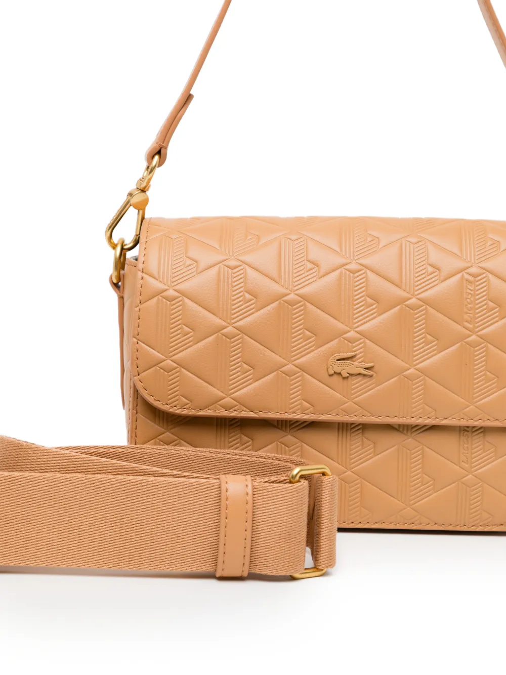  Lacoste Monogram Tote Bag - Neutrals 