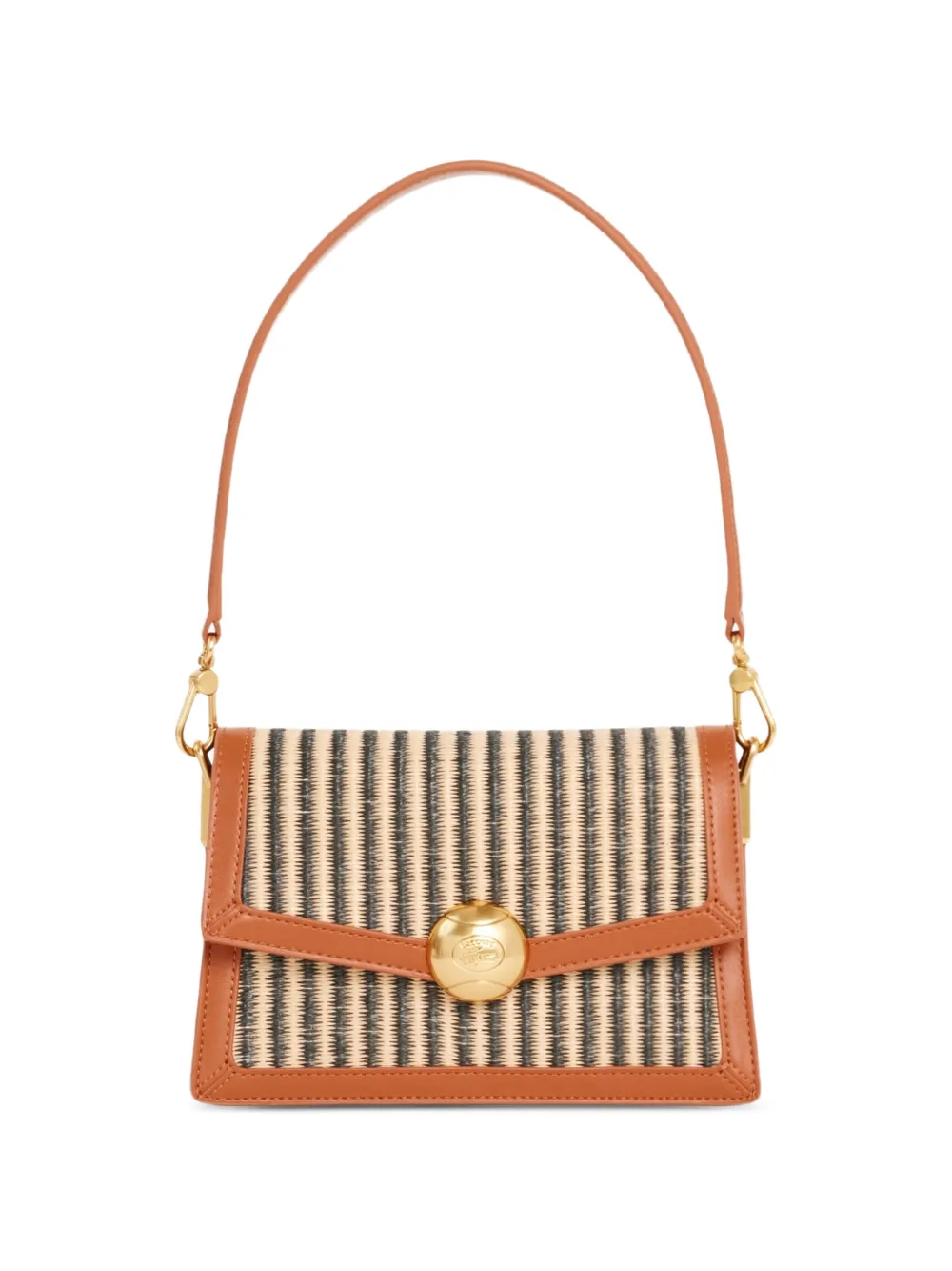 Lacoste striped leather shoulder bag - Toni neutri