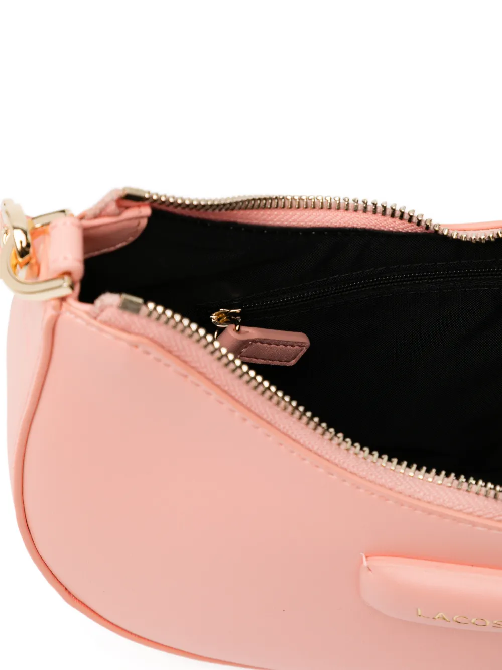 Lacoste Schoudertas met logoplakkaat Roze
