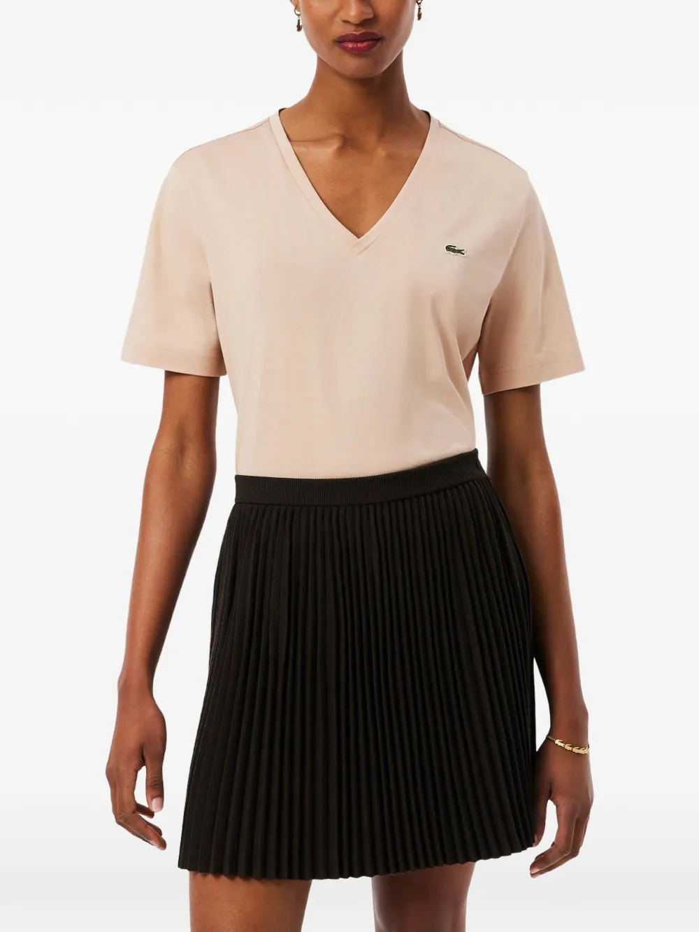  Lacoste V-neck T-shirt - Neutrals 