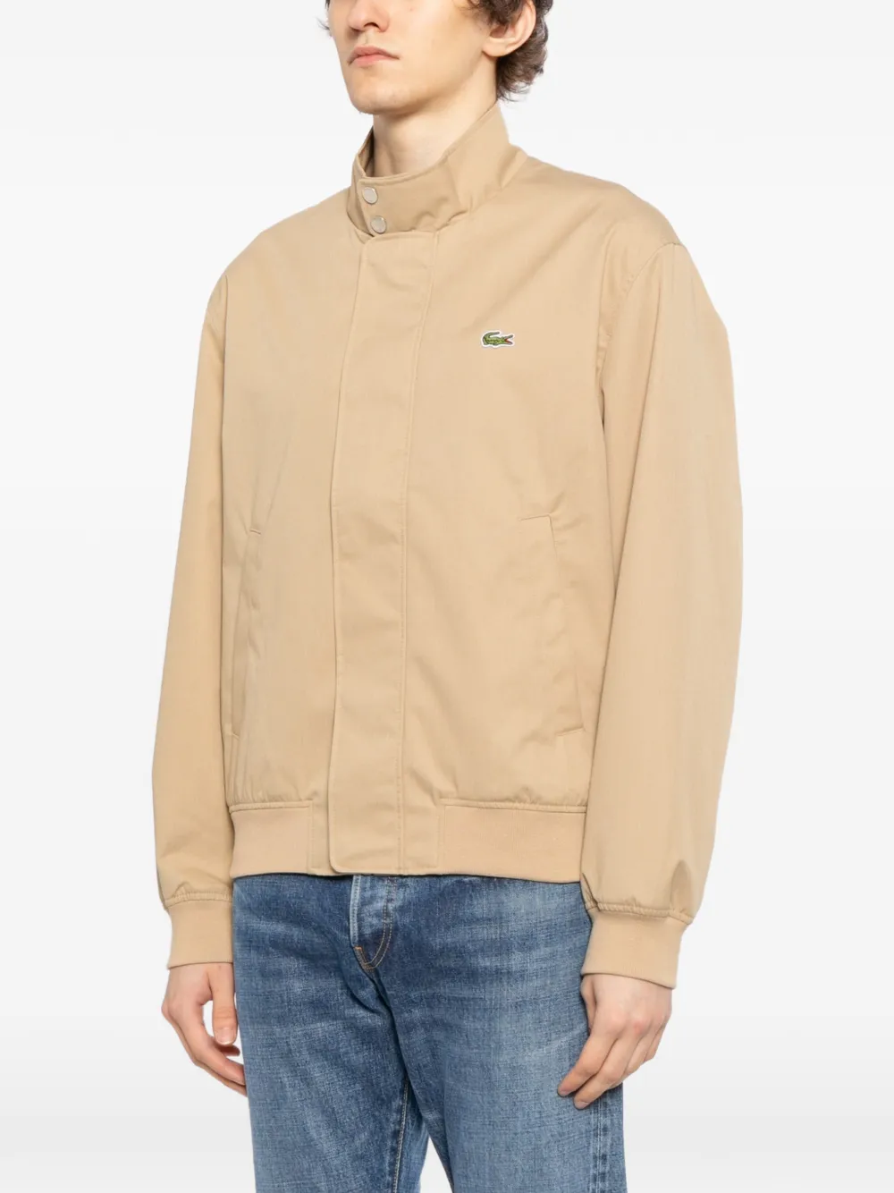  Lacoste Twill Harrington Jacket - Neutrals 