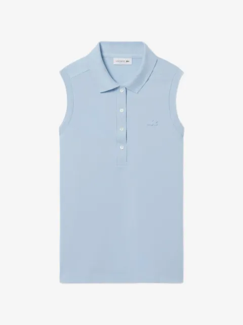 Lacoste playera tipo polo sin mangas con botones