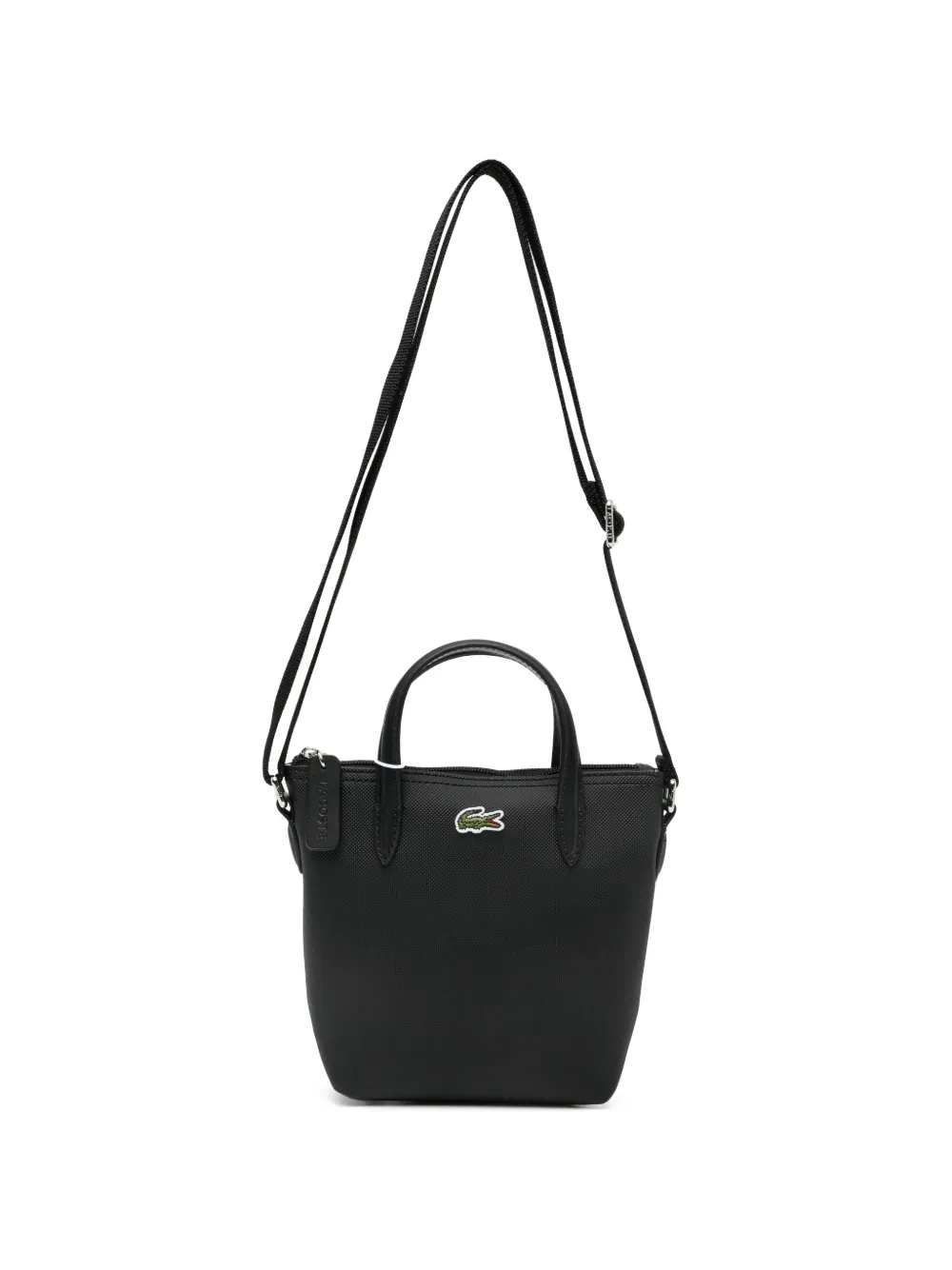 Lacoste Borsa tote mini con zip - Nero