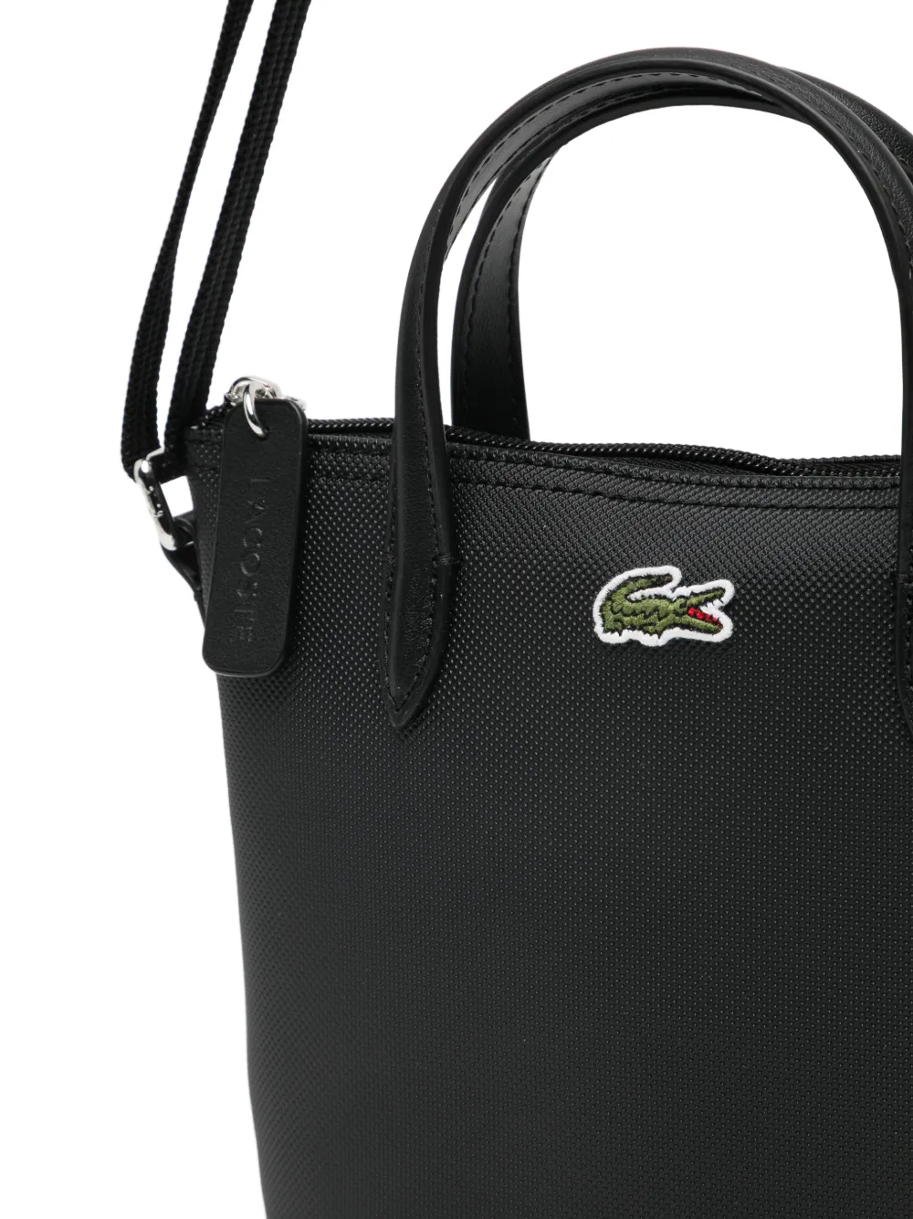 Lacoste Mini-shopper met rits Zwart