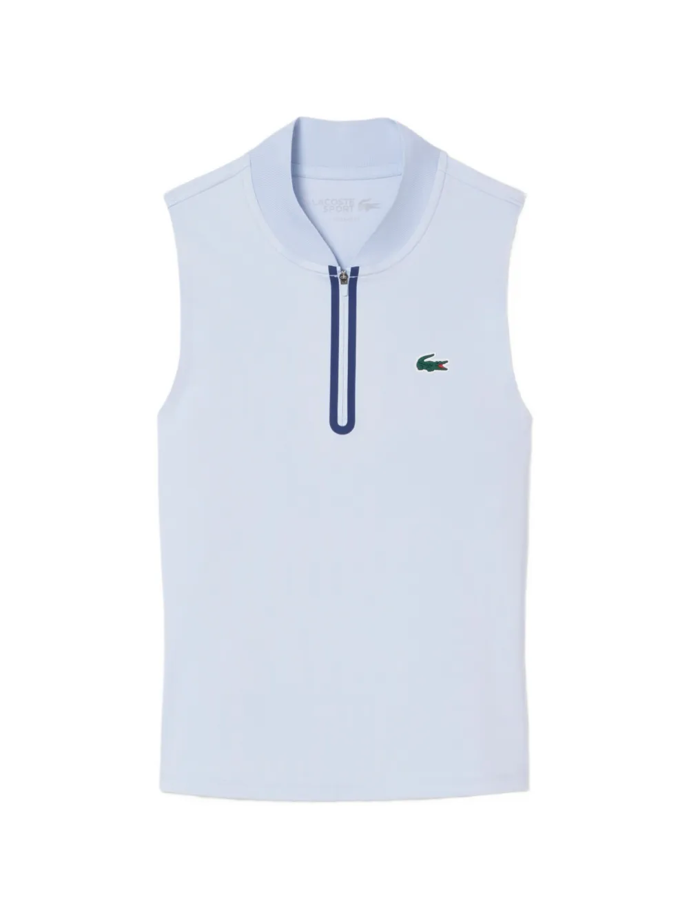 Lacoste zip sleeveless sports top - Blau